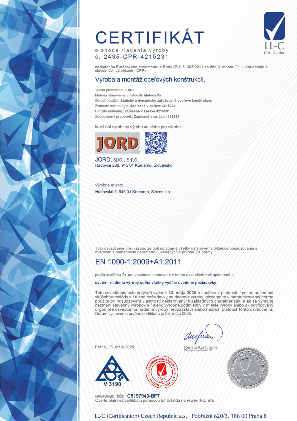 certifikáty
